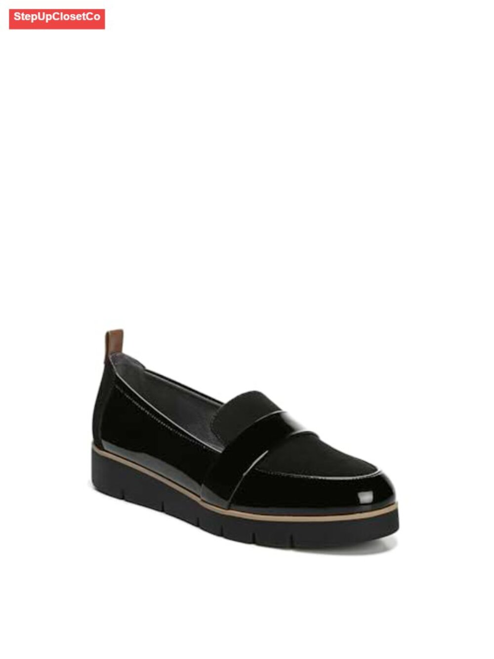 Platform Loafers Slip On Comfort Moc Lug Sole Faux Leather